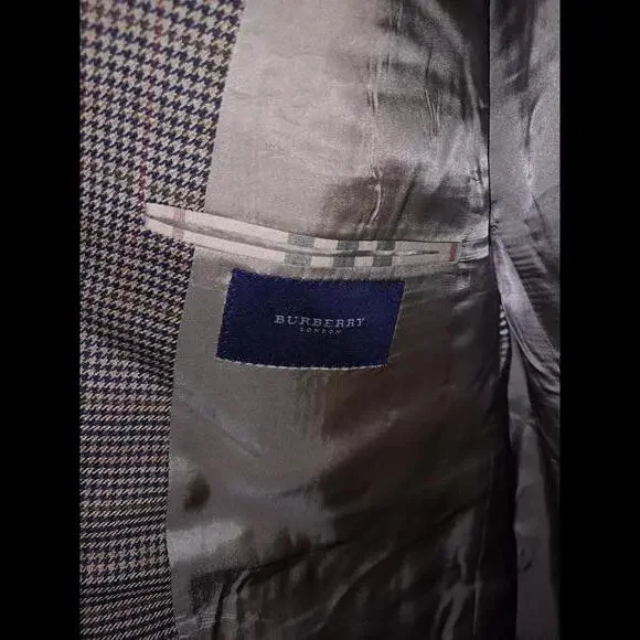 Burberry Kensington Tan Blue‎ Brown Plaid Size 46R
